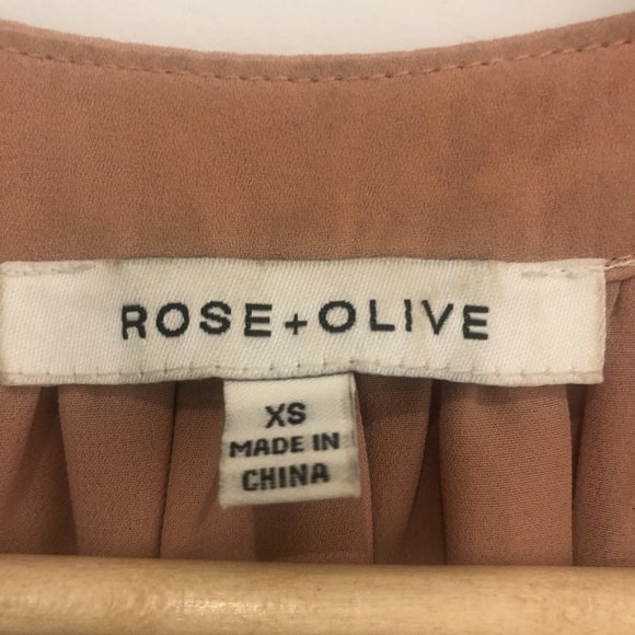 ROSE + OLIVE BLUSH TOP SIZE XS - Picture 2 of 4